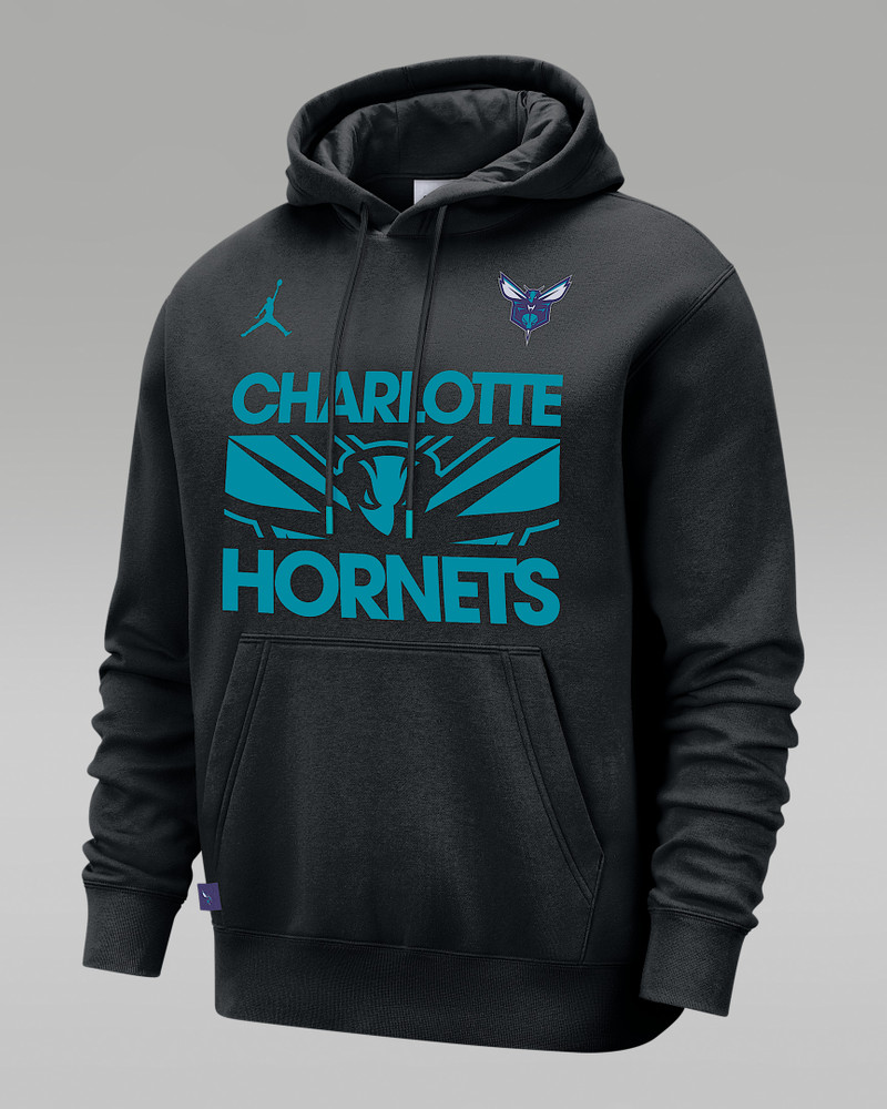 Charlotte Hornets Club Courtside Men's Nike NBA Pullover Hoodie 1