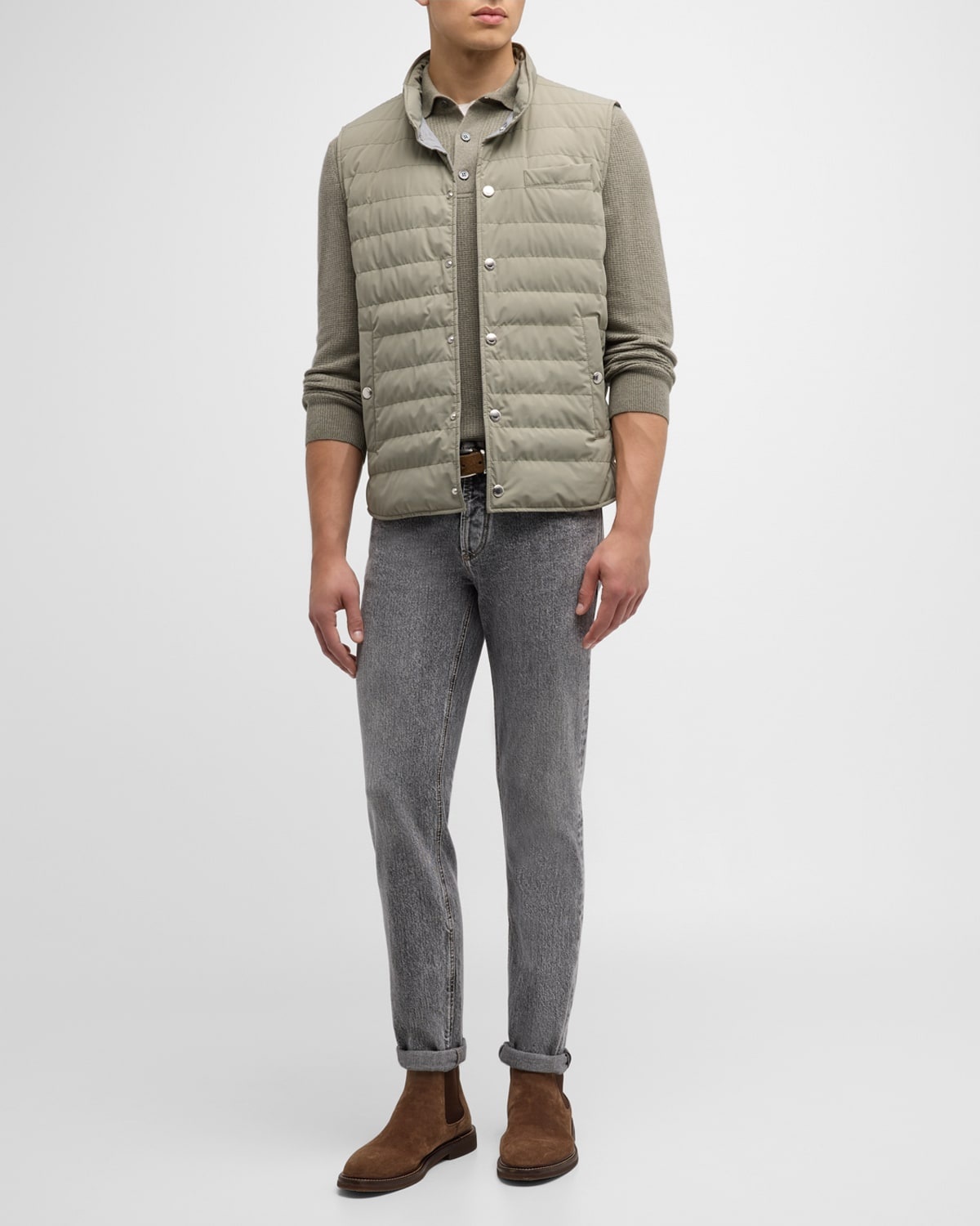 Men's Nylon Snap-Front Vest - 2