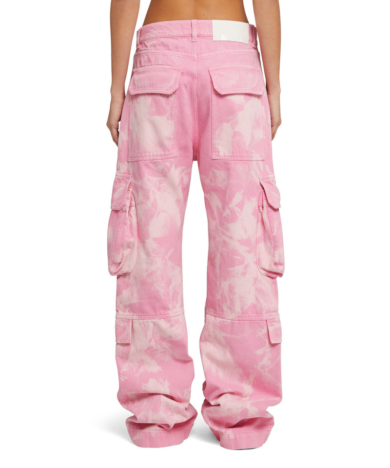 Cargo pants with marbleized tie-dye treatment 3