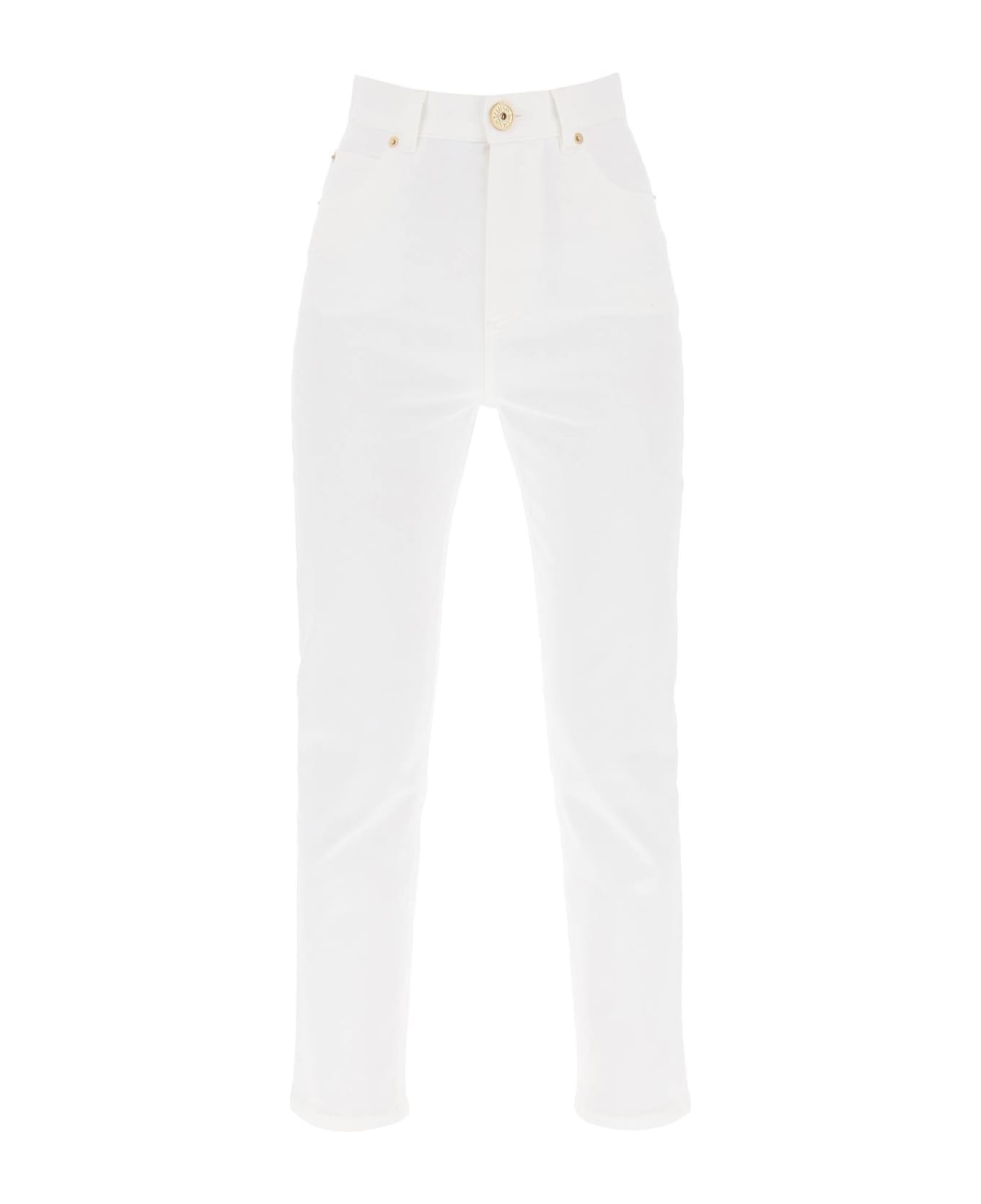 High-waisted Slim Jeans - 1