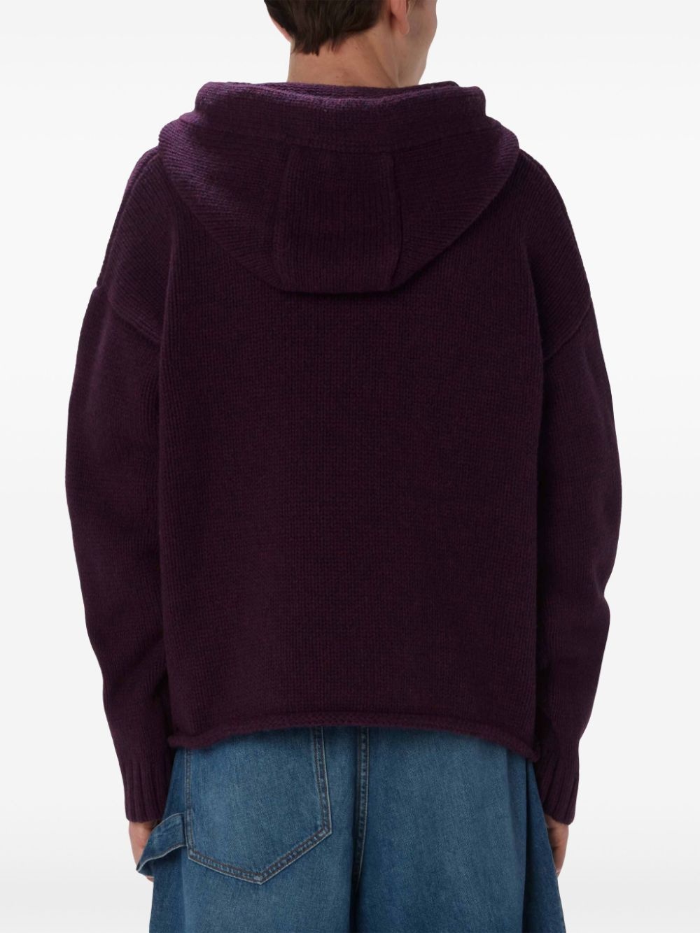 anchor-logo zip hoodie - 4