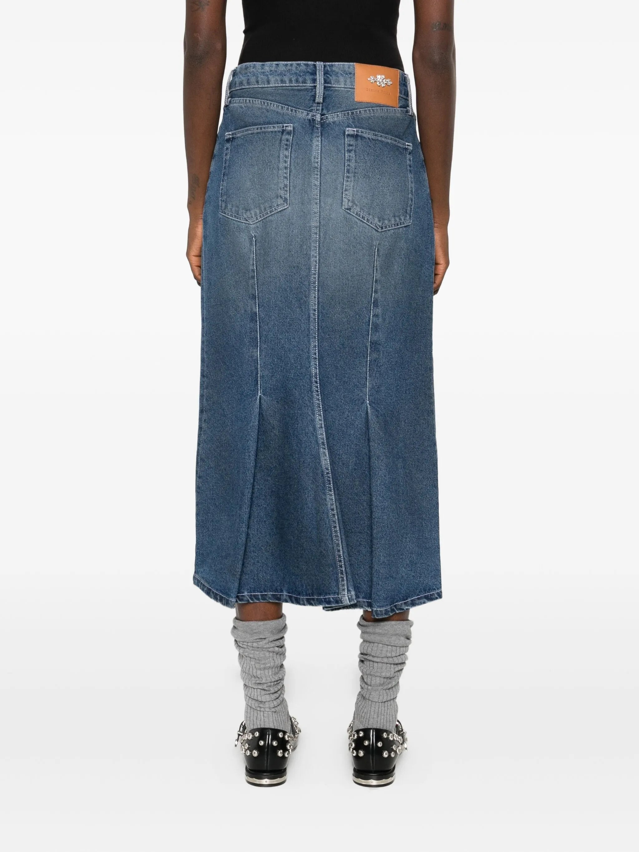 Simone Rocha Distressed-effect Midi Skirt - 2