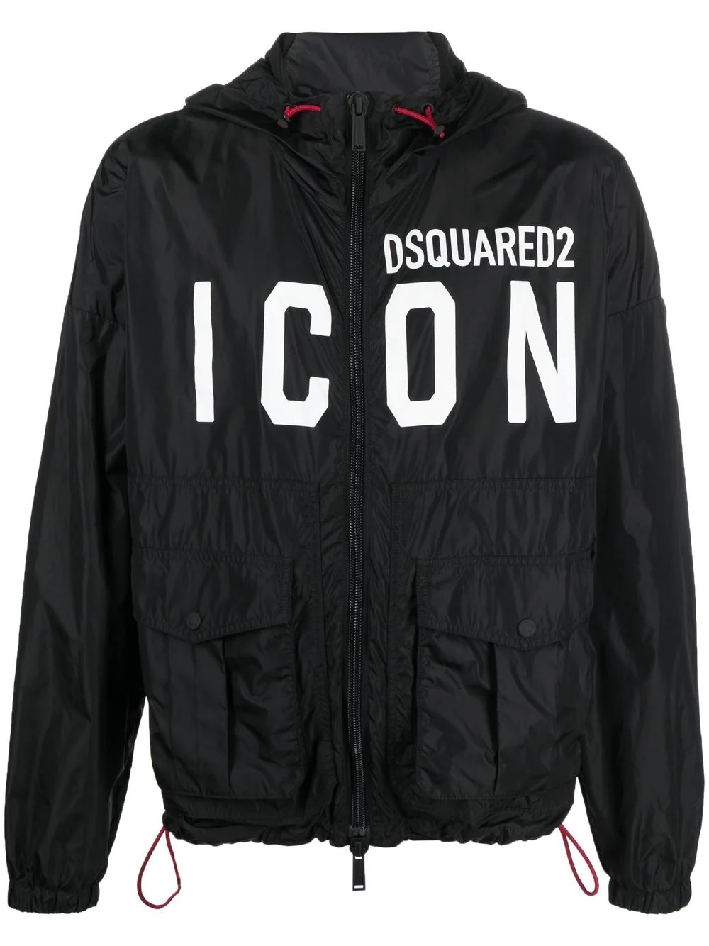 Icon colour-block logo-print jacket - 1