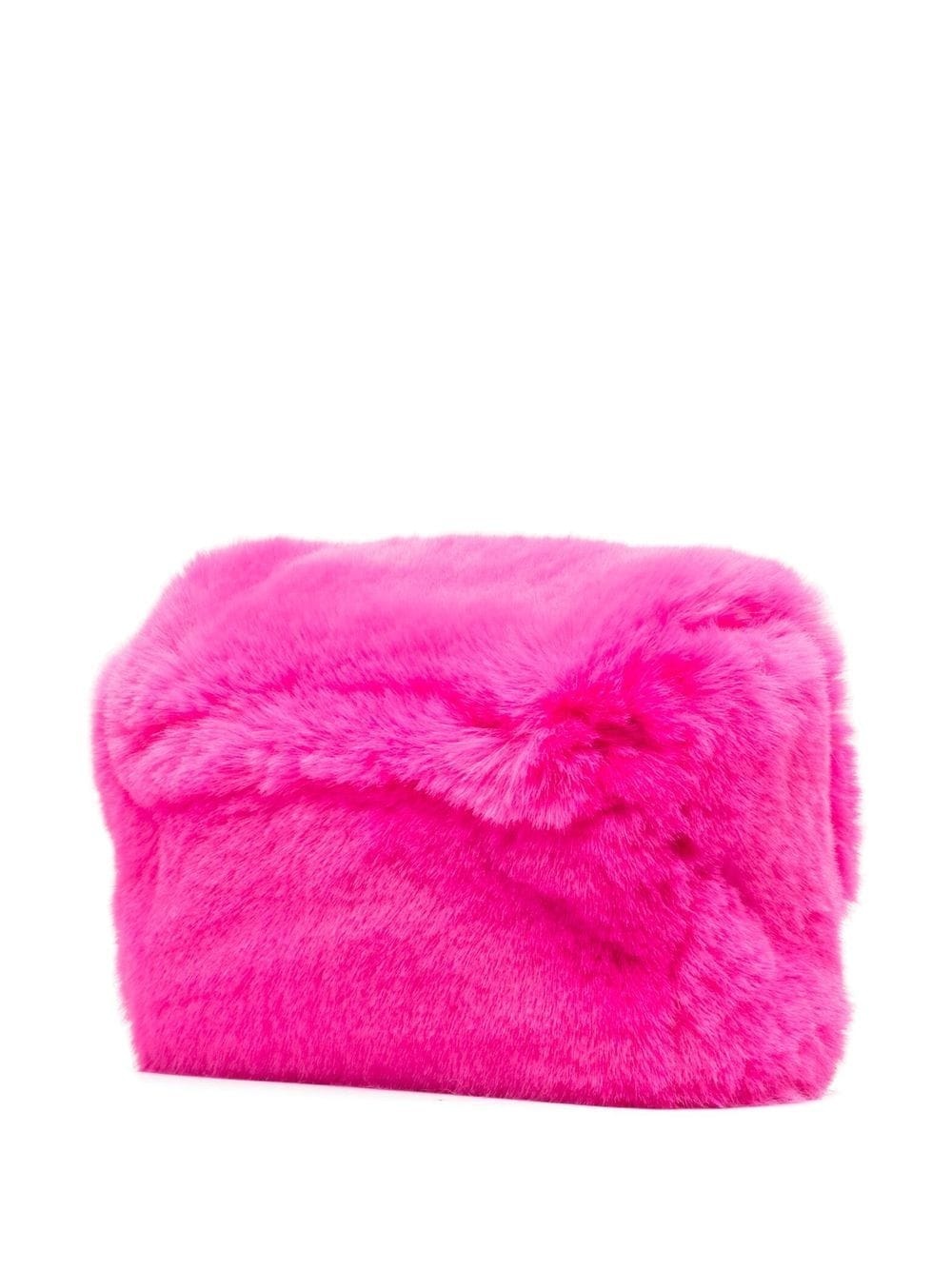 faux-fur shoulder bag - 3