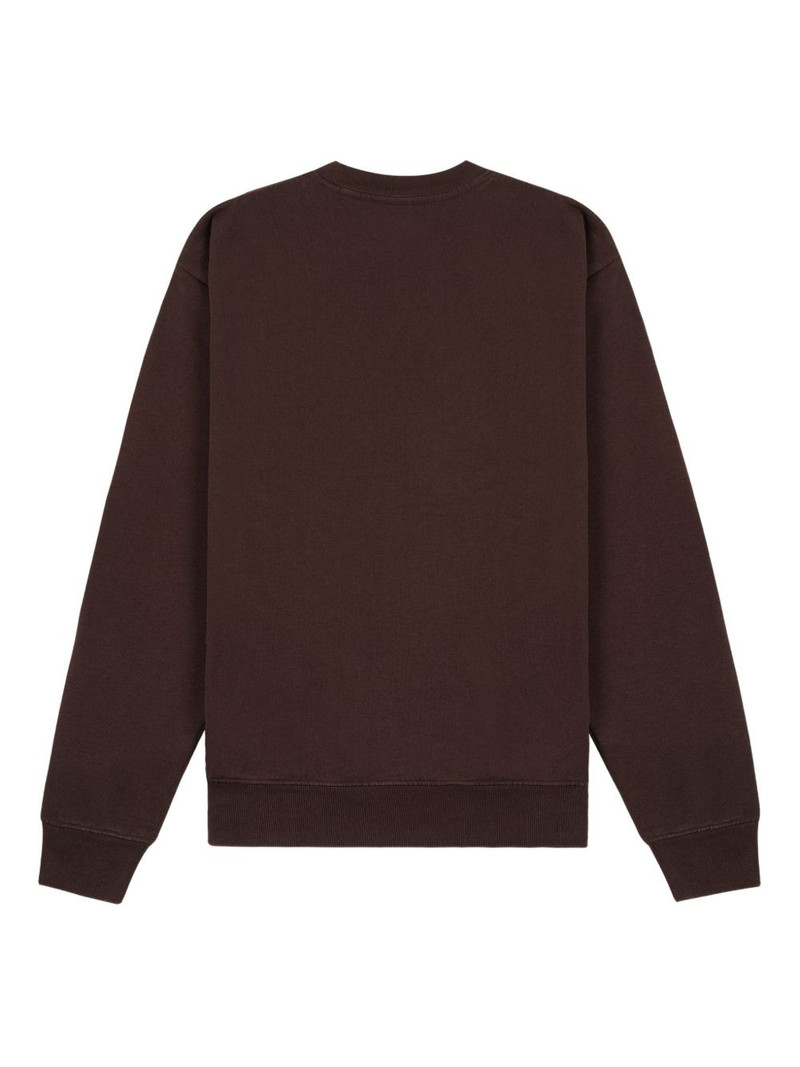 Sporty & Rich H&W Crest crew-neck logo sweatshirt outlook