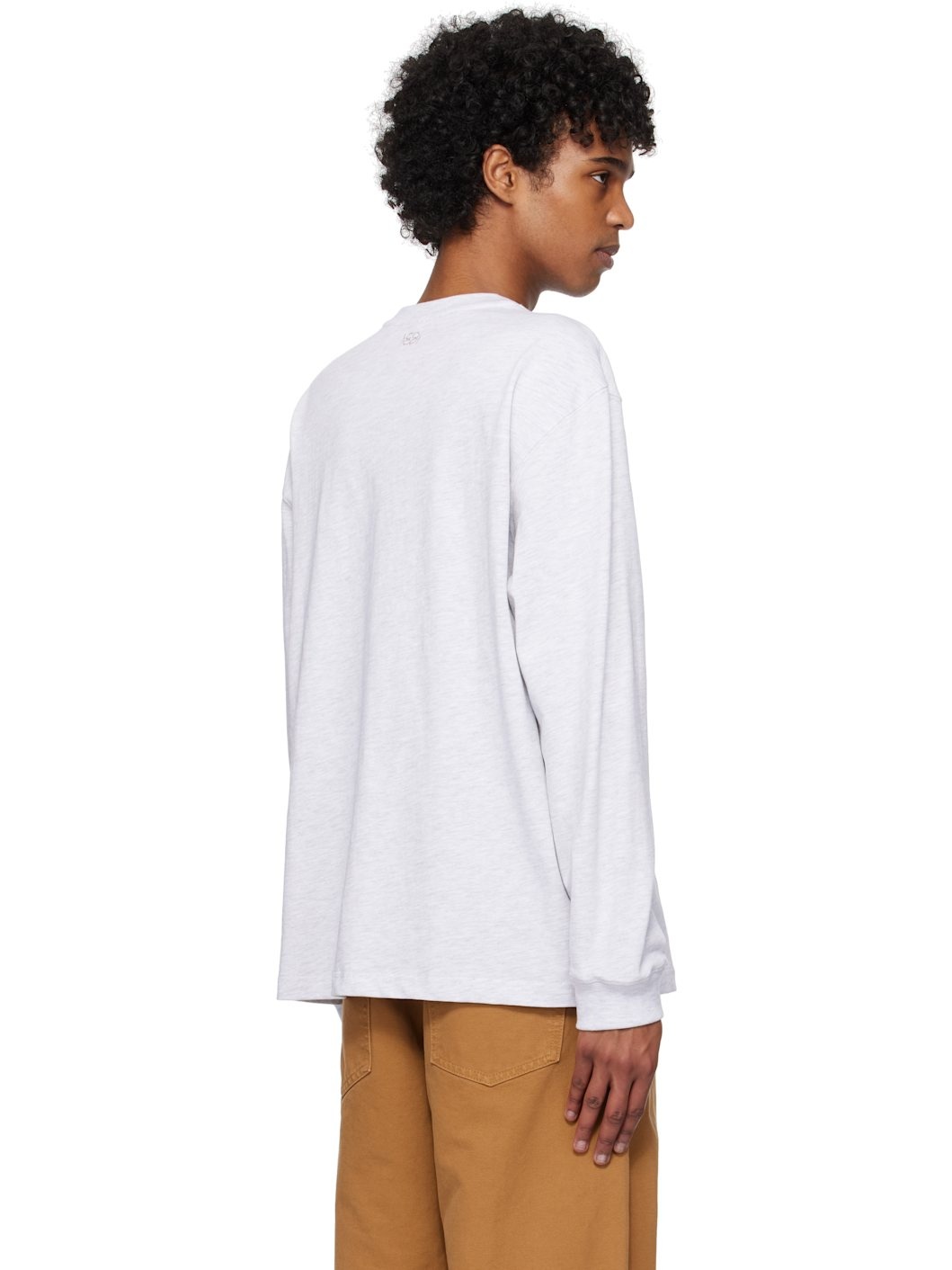 Gray 'Mystery' Long Sleeve T-shirt - 3