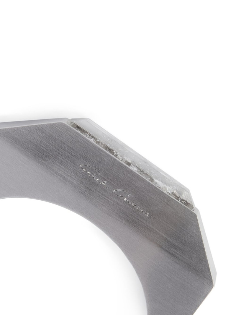 crystal-embellished beveled bangle 4