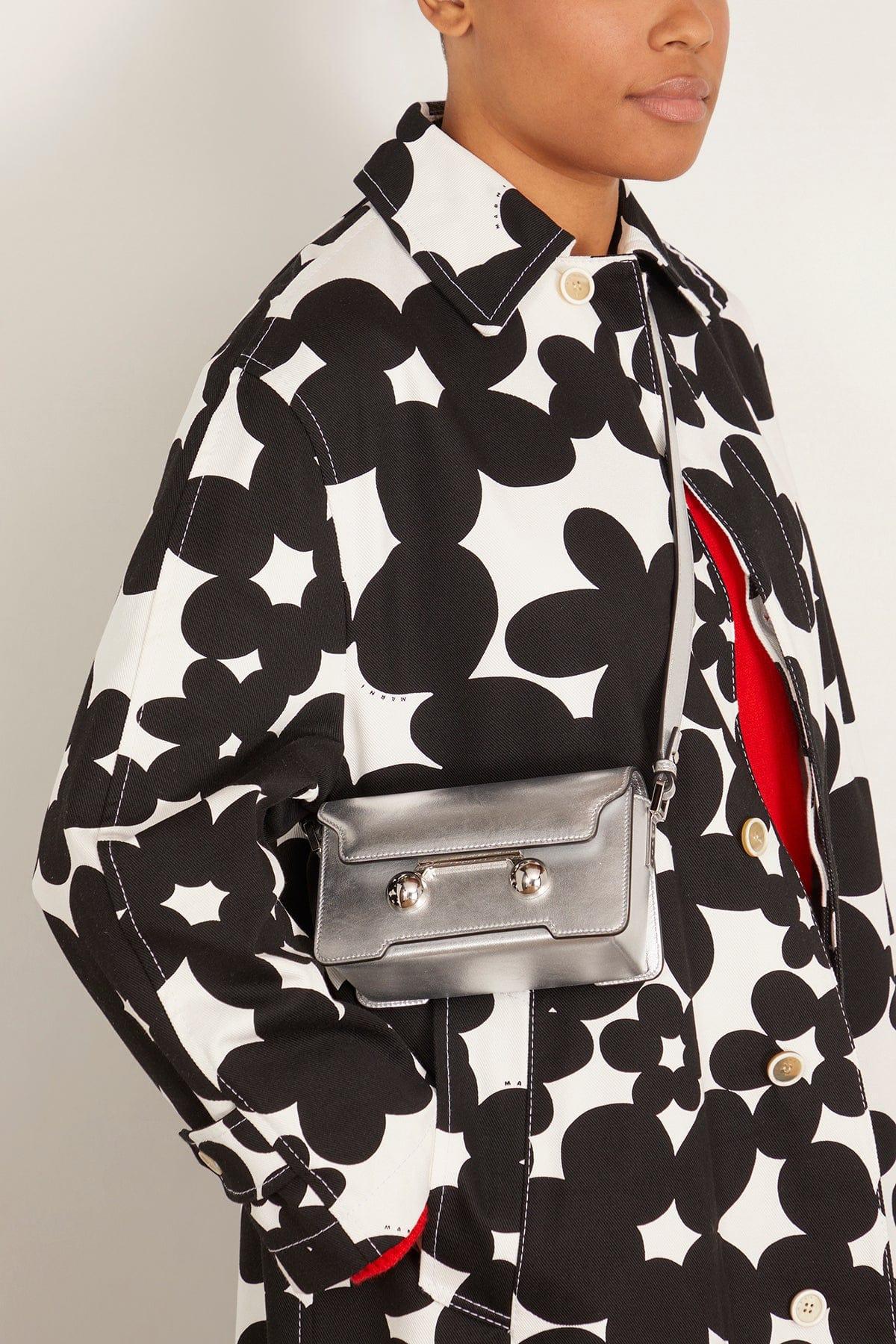 Trunkaroo Mini Shoulder Bag in Silver - 2