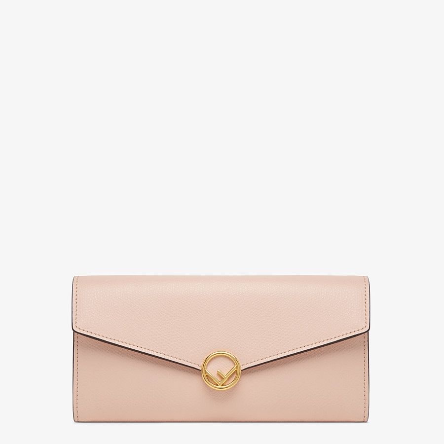 Pink leather wallet - 1