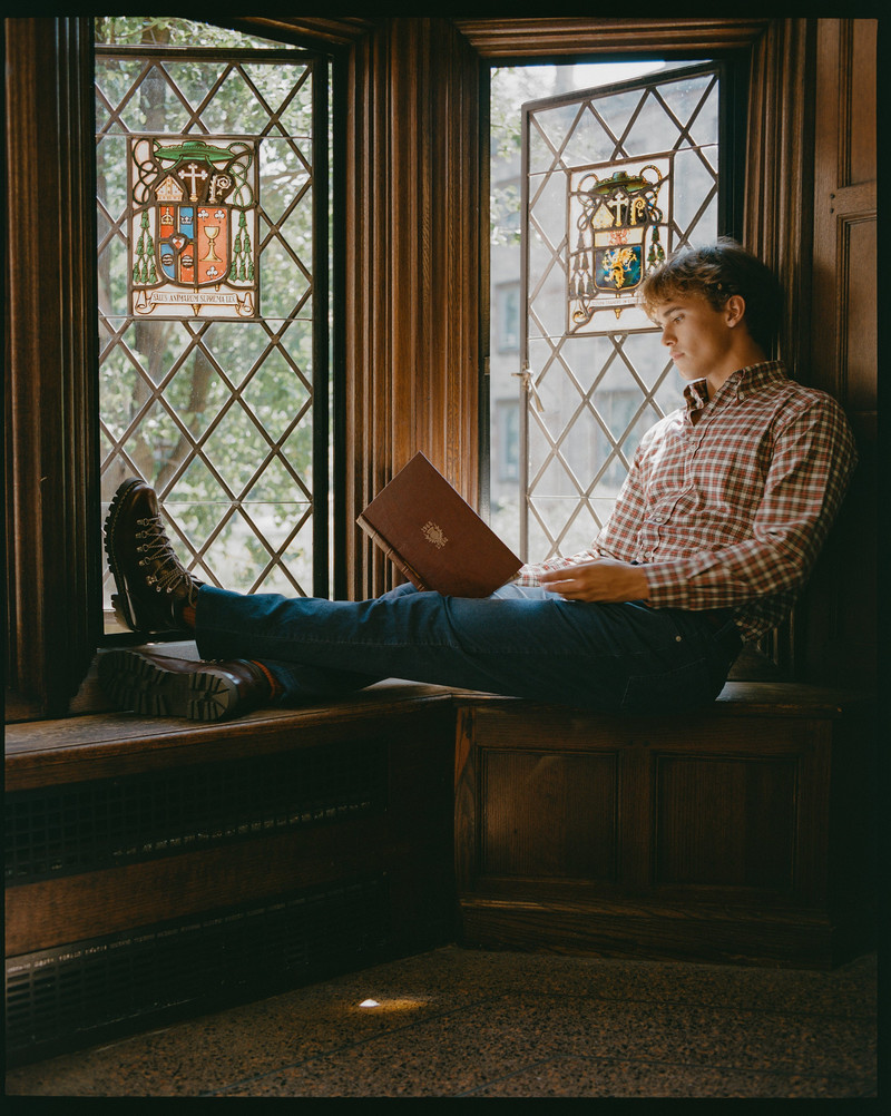 BLUE 5-POCKET CORDUROY PANT 4