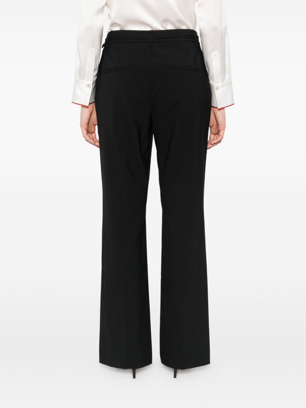 flared-leg tailored trousers - 4