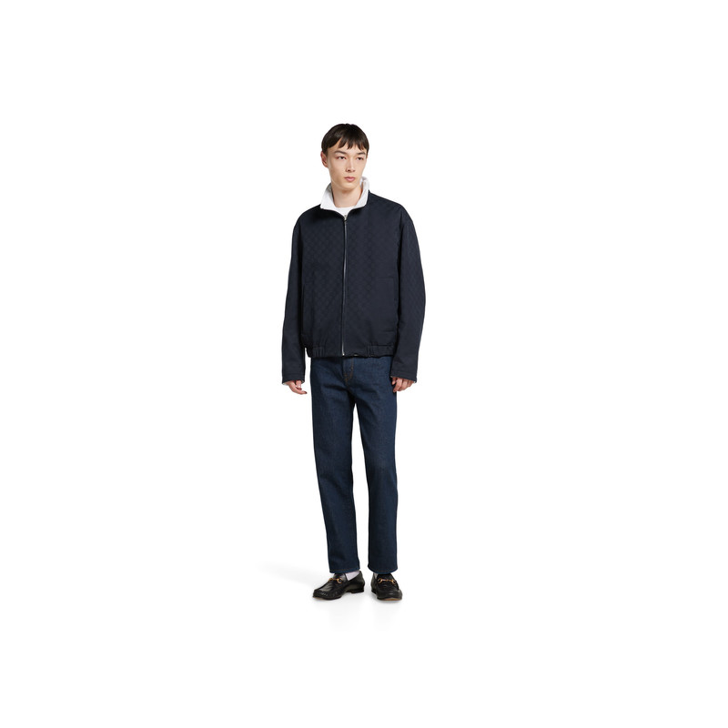 GUCCI Reversible cotton gabardine zip jacket outlook