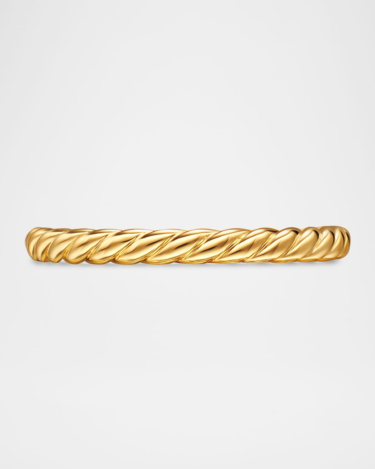 DY Unity Cable Ring in 18K Gold, 2mm - 5