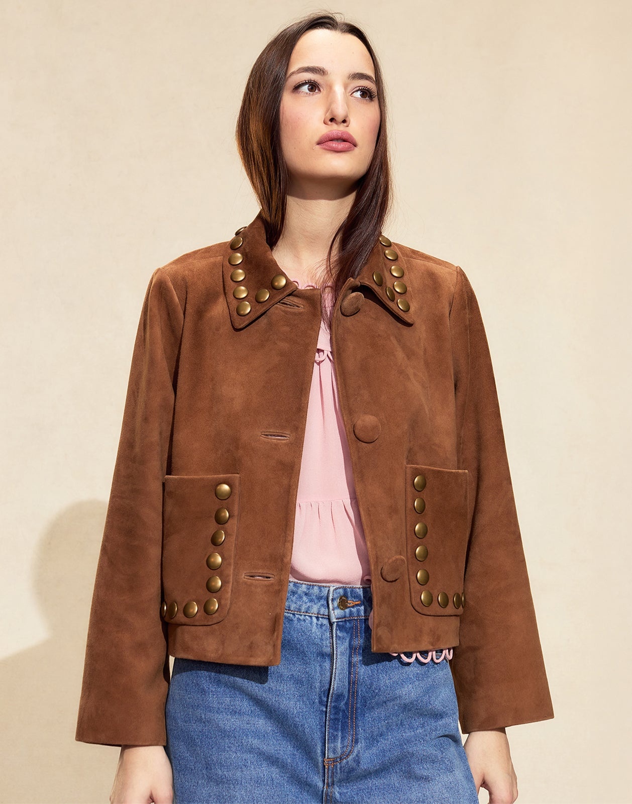 Studded Suede Jacket - 2