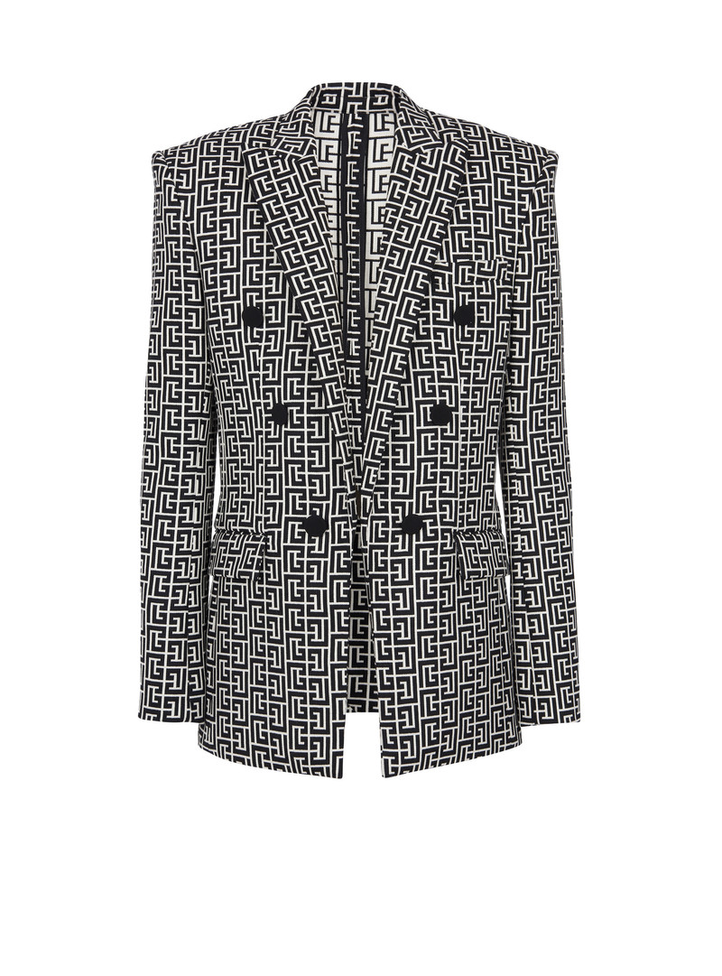 Oversized monogrammed blazer 1