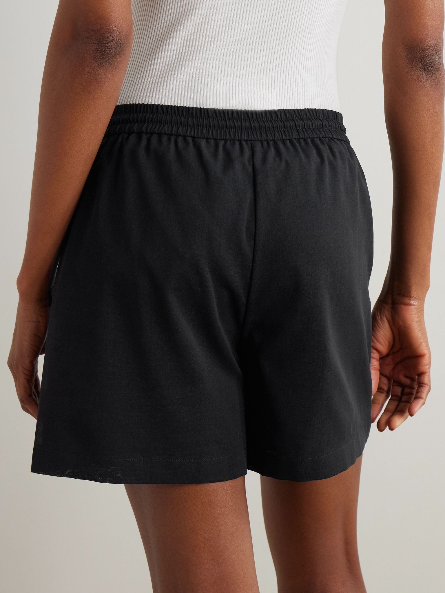 Wool-blend shorts Black - 3