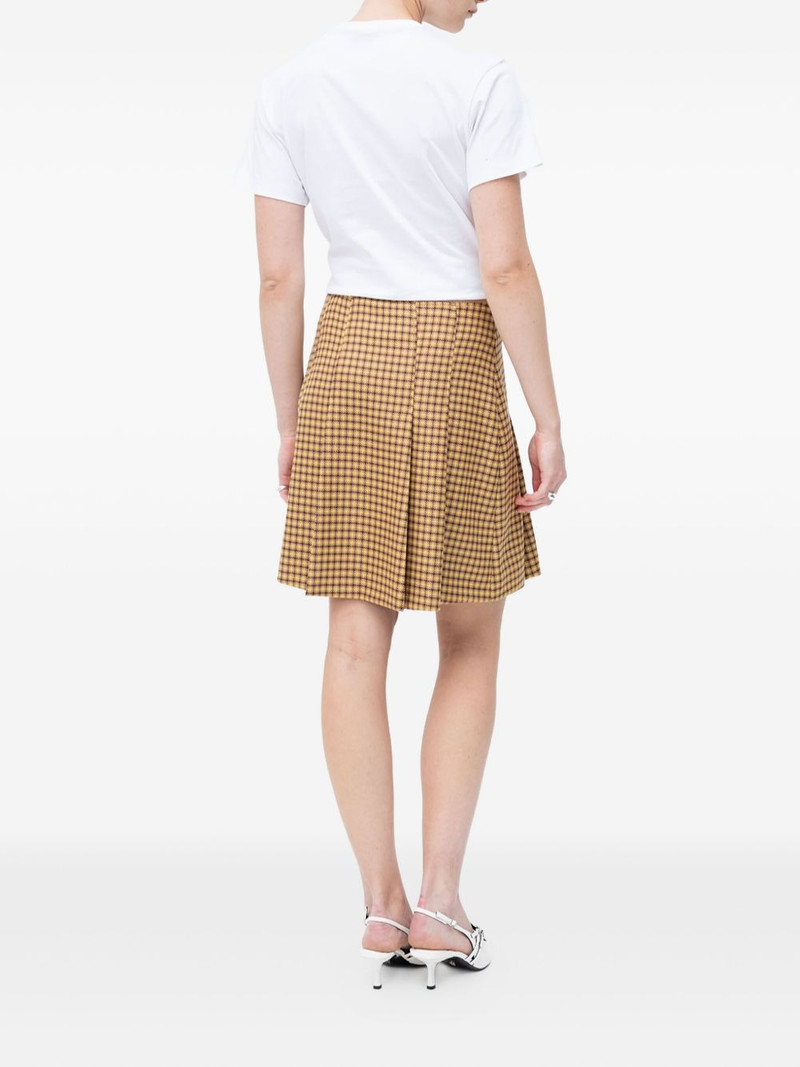 HUGO plaid pleated mini skirt outlook