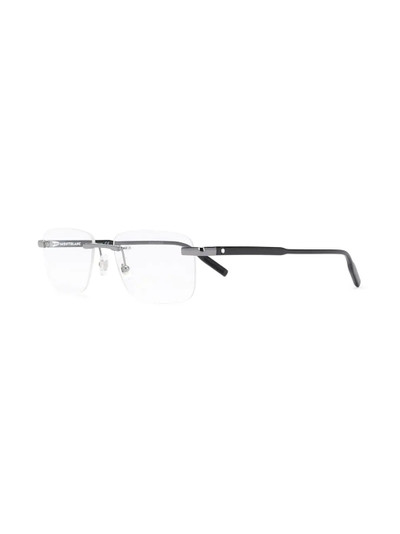 Montblanc rectangular glasses outlook