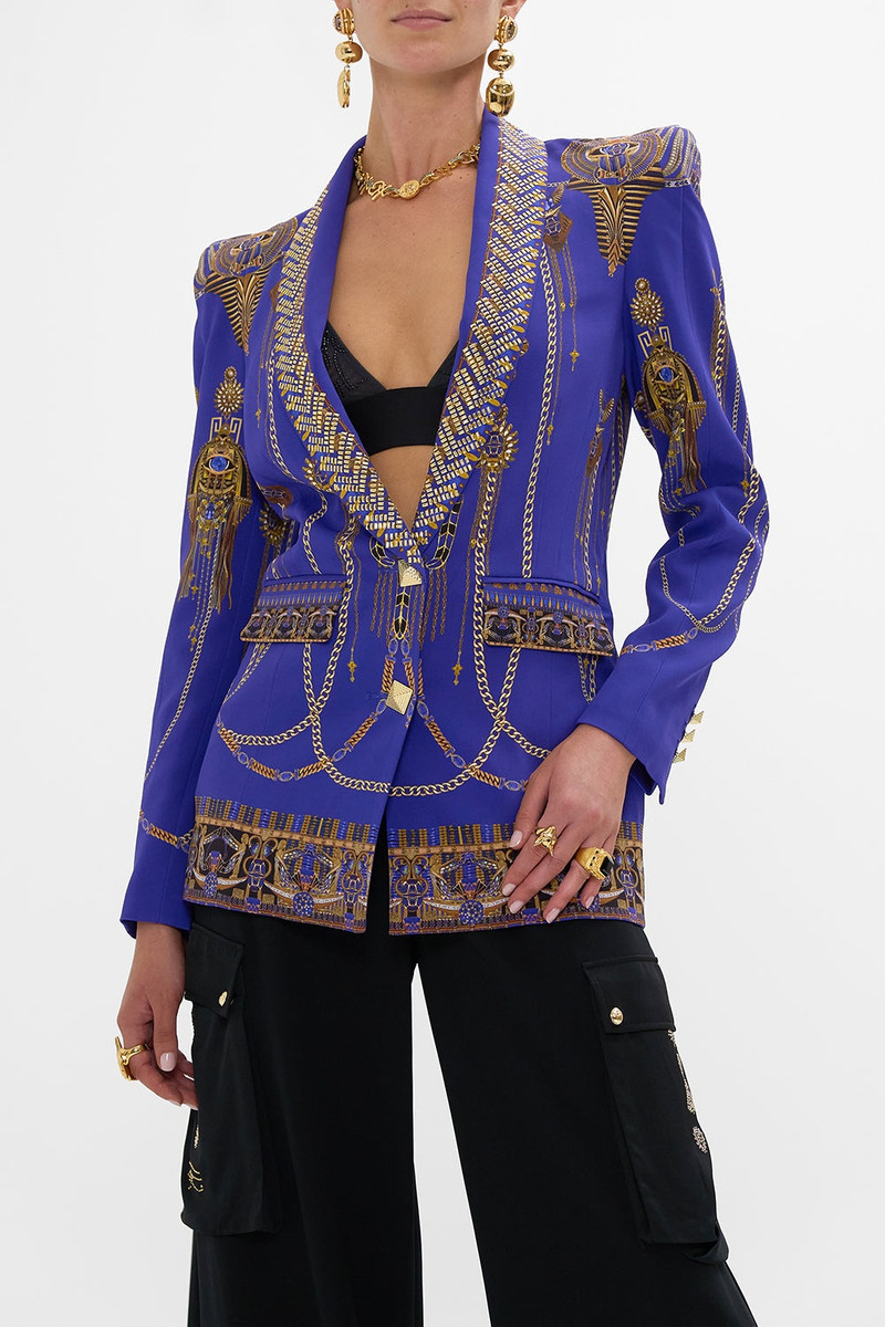 PEAKED SHOULDER BLAZER 5