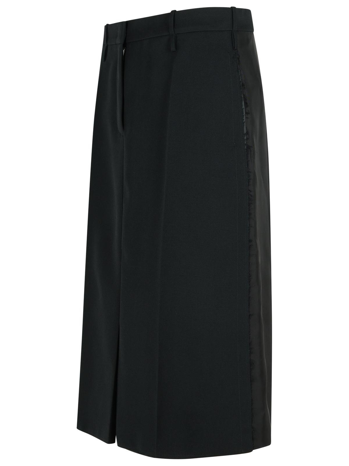 Jil Sander Black Wool Skirt Women - 2