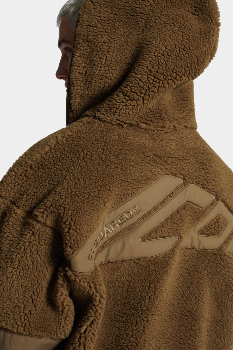 ICON TEDDY LOOSE HOODIE - 5