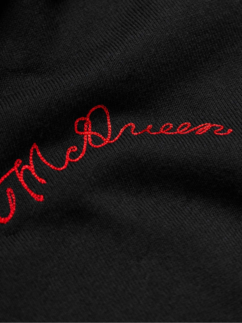 Slim-Fit Logo-Embroidered Loopback Cotton-Jersey Hoodie 3