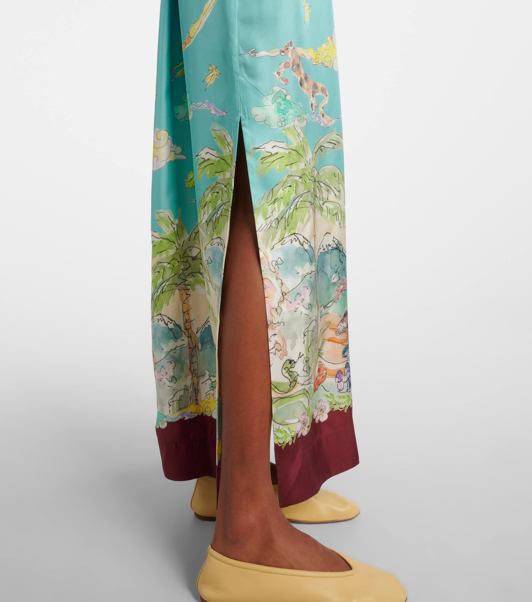 Daria printed silk maxi dress - 5