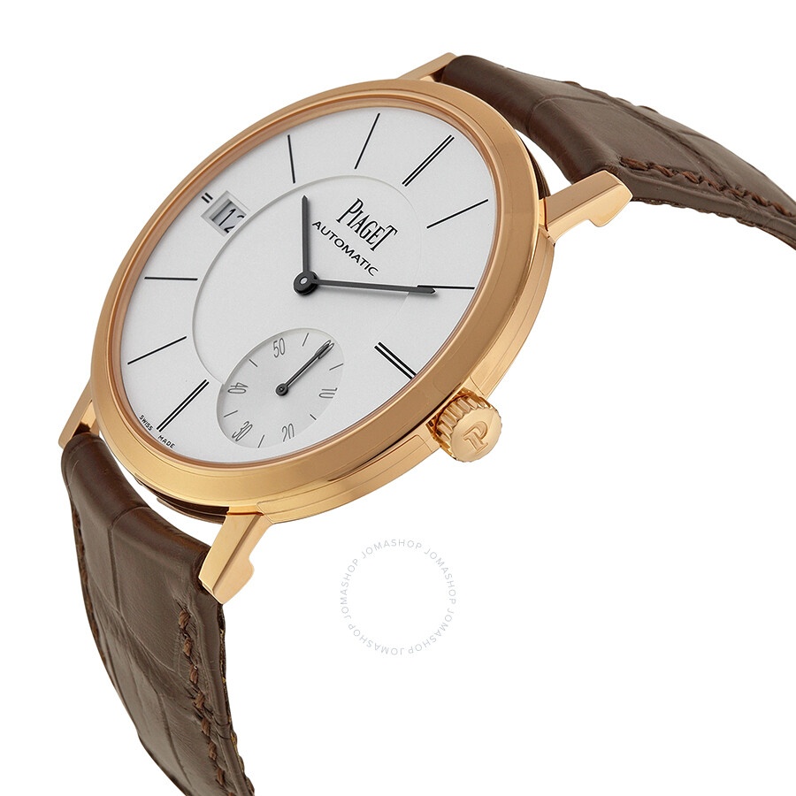 Piaget Altiplano Automatic Silver Dial Brown Leather Men's Watch G0A38131 - 2