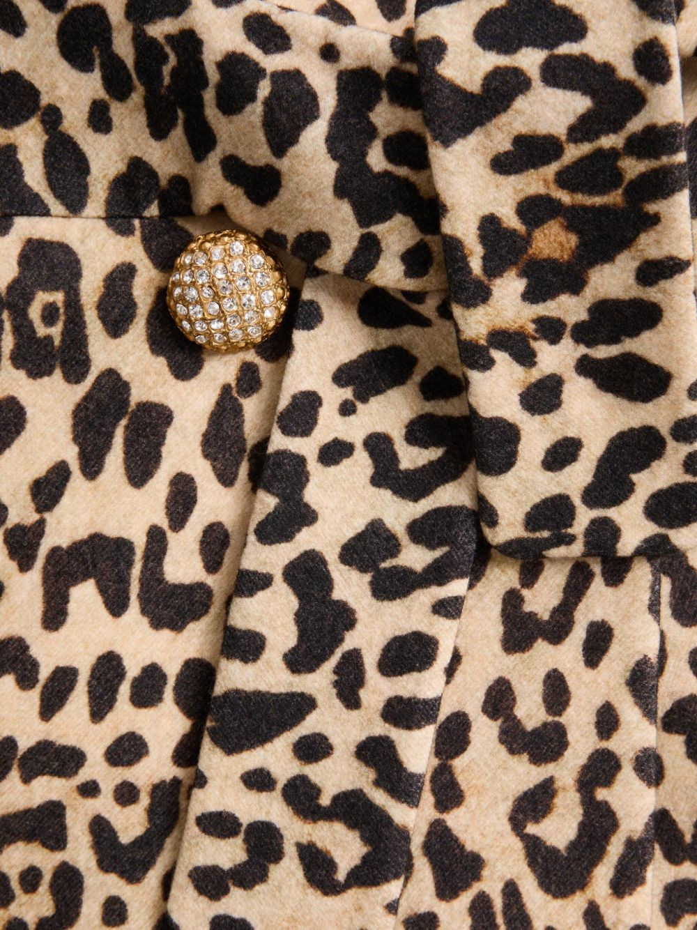 leopard print belted coat - 4