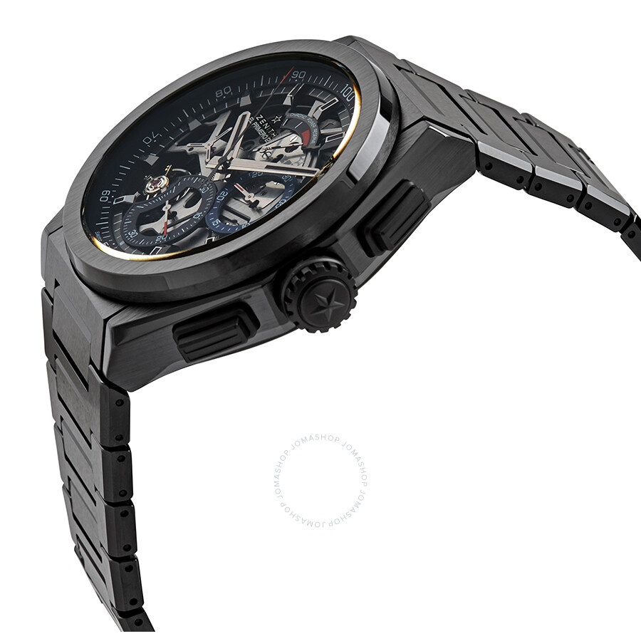 Pre-owned Zenith Defy El Primero 21 Chronograph Black Skeletal Dial Men's Watch 49.9000.9004/78.M900 - 2