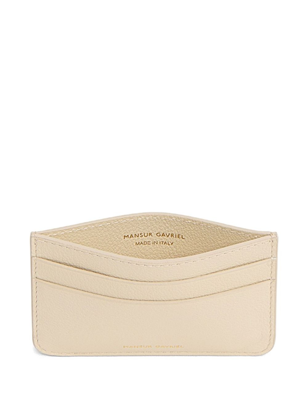 logo-detail leather card holder - 3