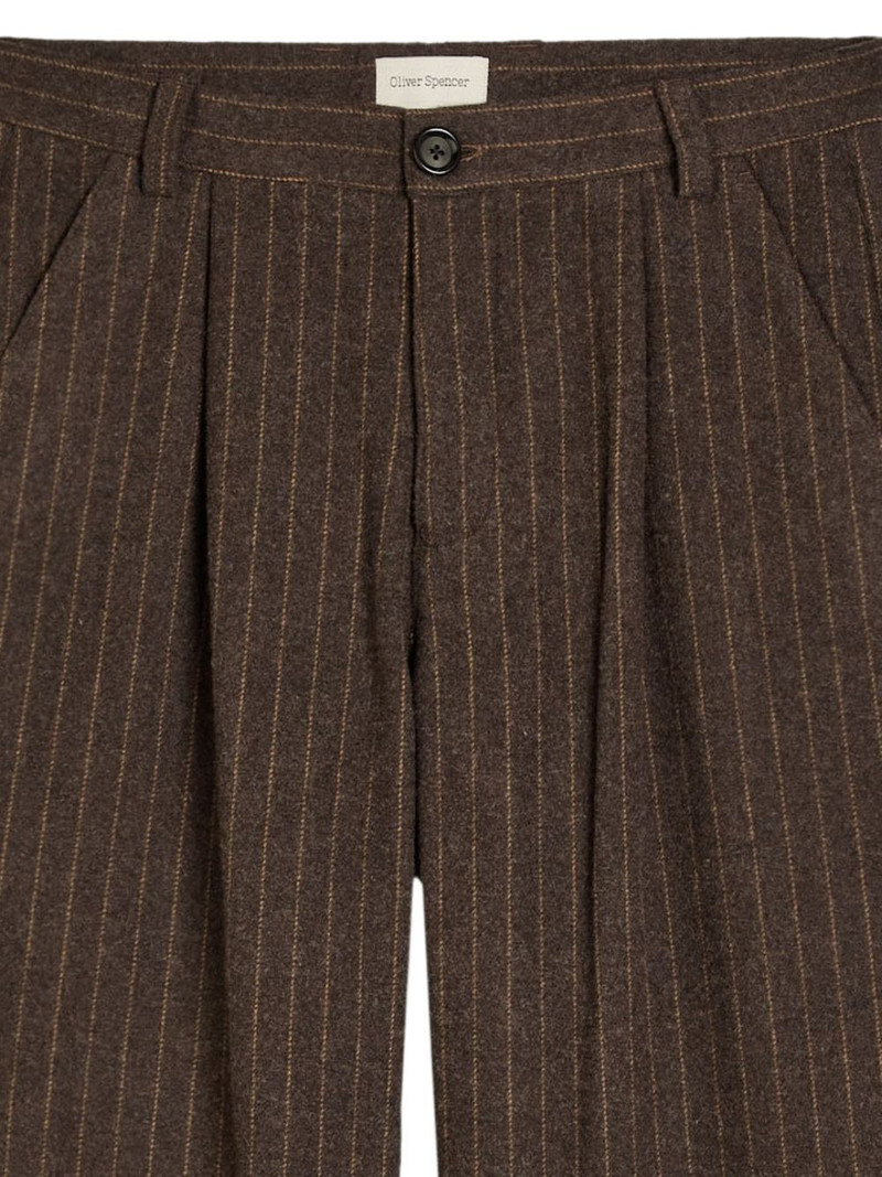 Oliver Spencer Orsman pleated trousers outlook