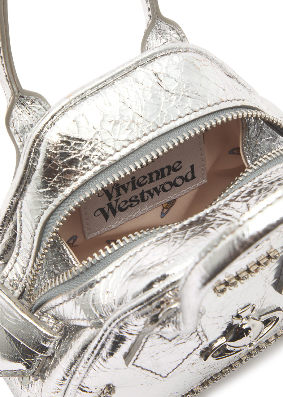 Vivienne Westwood Yasmine Mini Metallic Leather top Handle bag - 4