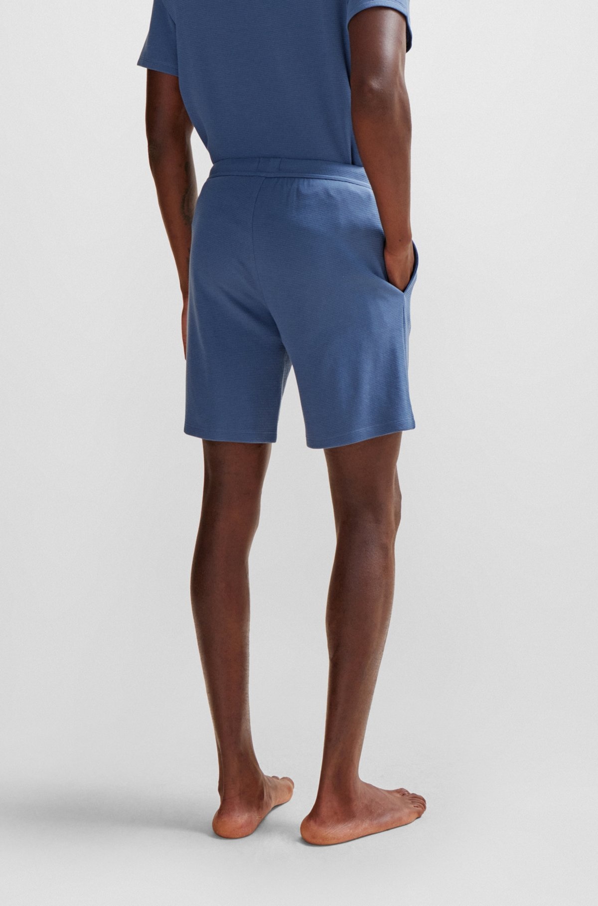 PAJAMA SHORTS WITH EMBROIDERED LOGO - 4