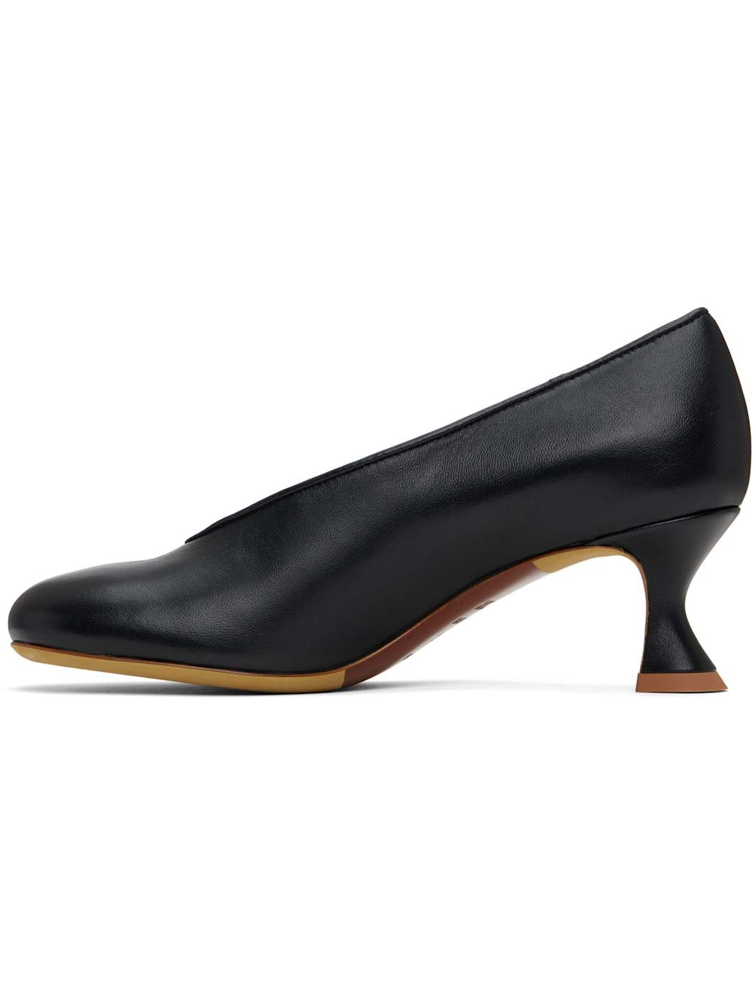 Black Duck Leather Heels - 3