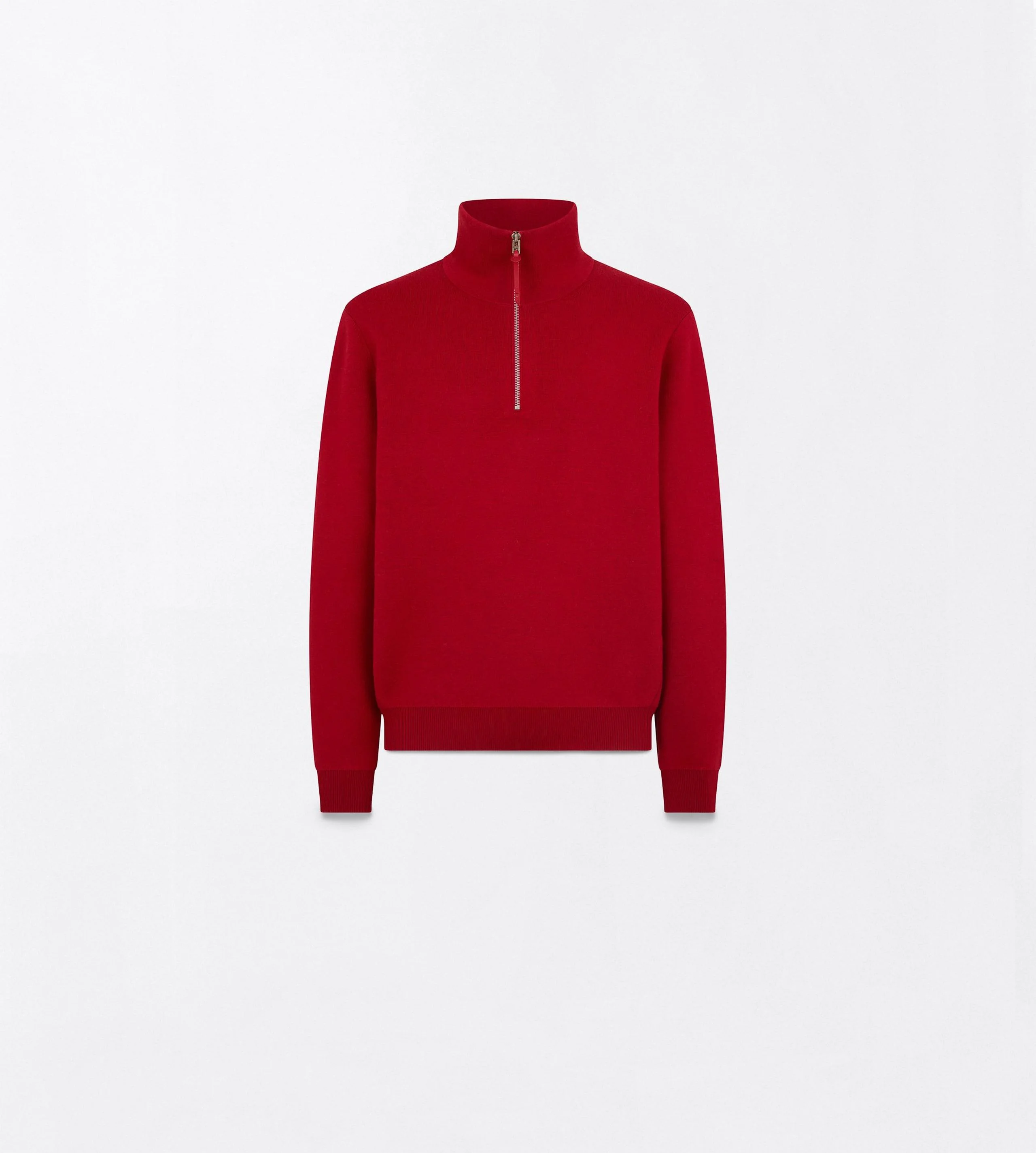 DOUBLE FACE WOOL HALF ZIP - 1