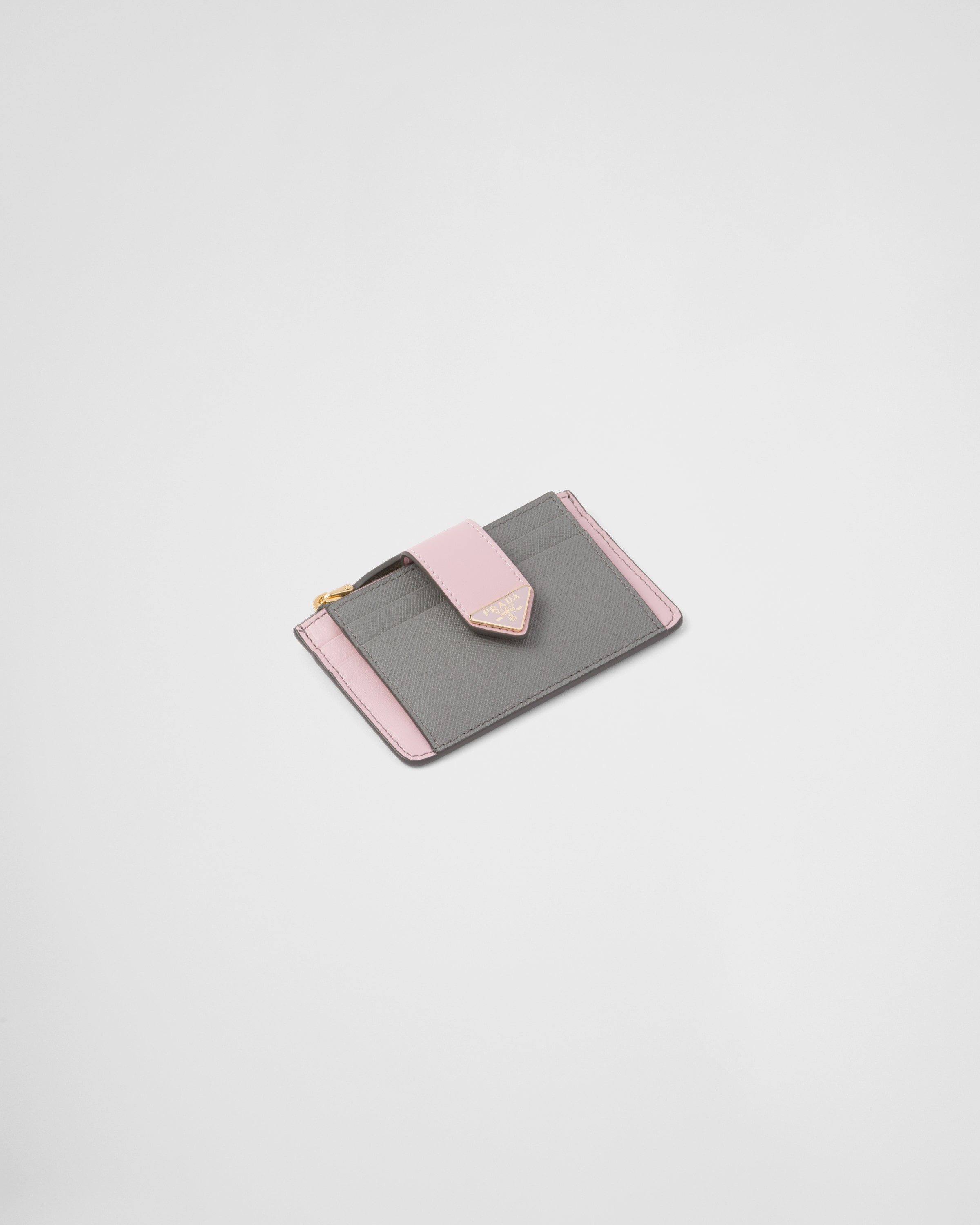 Saffiano and smooth leather card holder - 2