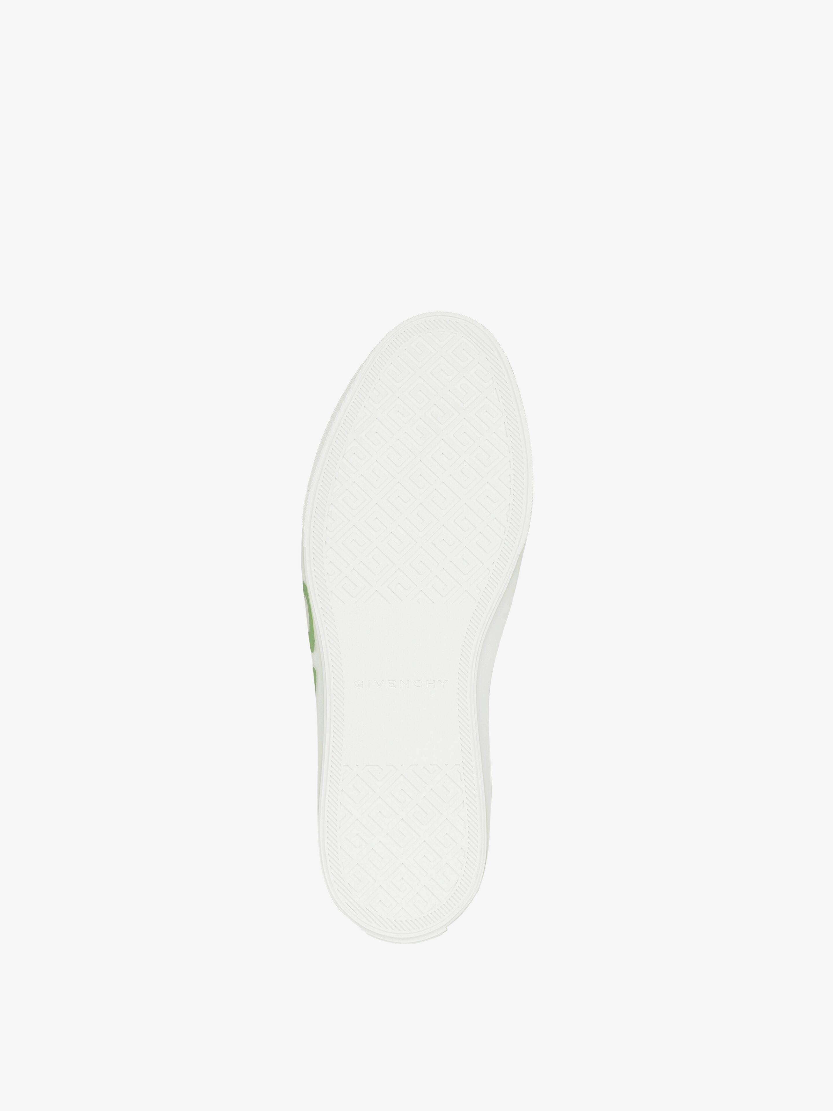 CITY SPORT SNEAKERS IN LEATHER WITH TAG EFFECT 4G PRINT - 5