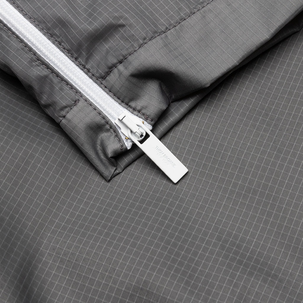 THOM BROWNE STRAIGHT LEG TRACK PANTS - SILVER - 5