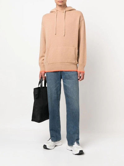 MSGM knit drawstring hoodie outlook