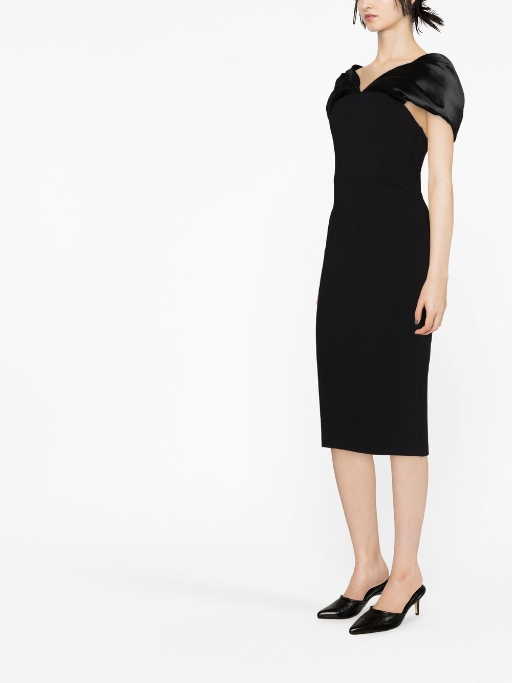 Wrenley off-shoulder midi dress - 4