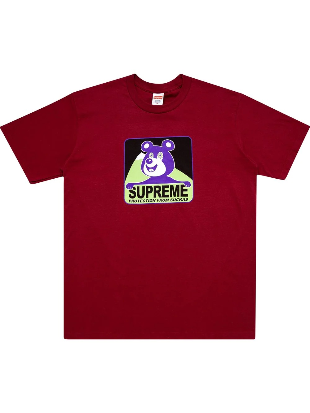 logo bear print T-shirt - 1