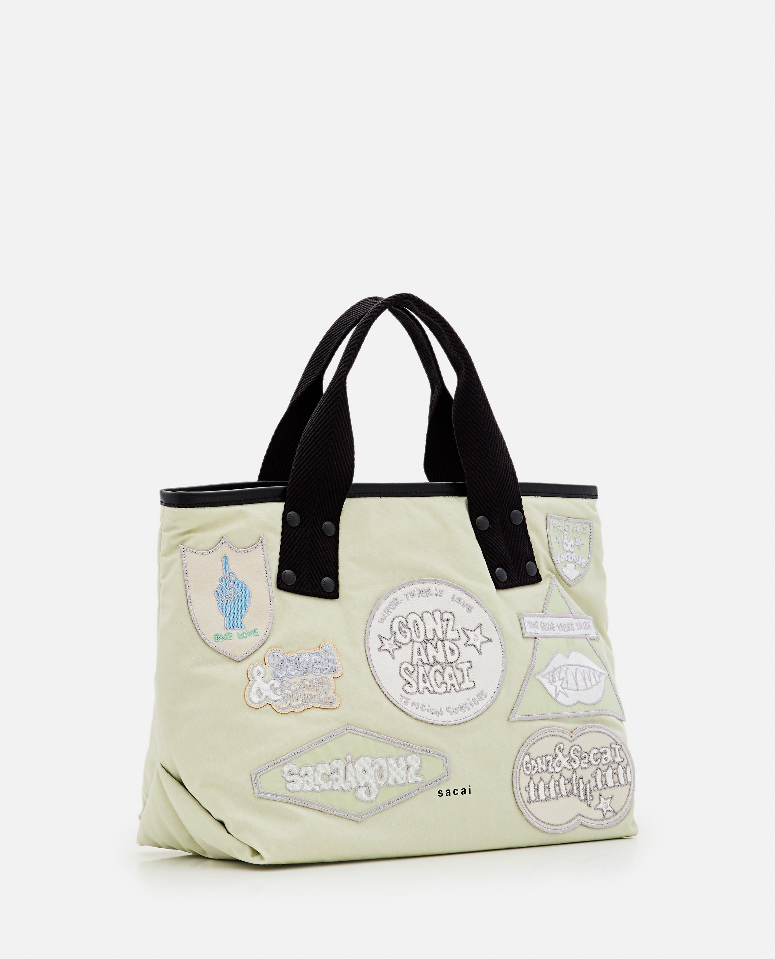 SACAI X MARC GONZALES MEDIUM PATCH TOTE BAG - 3