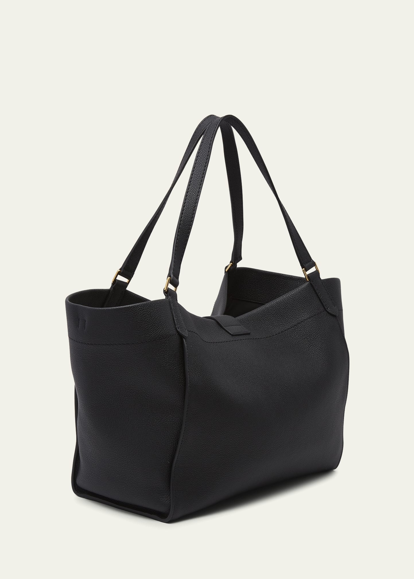 Tara Large Grain Leather Tote Bag - 3