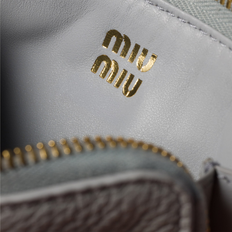 Miu Miu Leather pouch card holder outlook