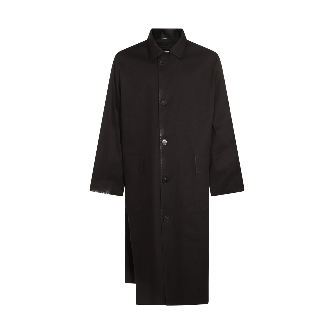black cotton coat - 1
