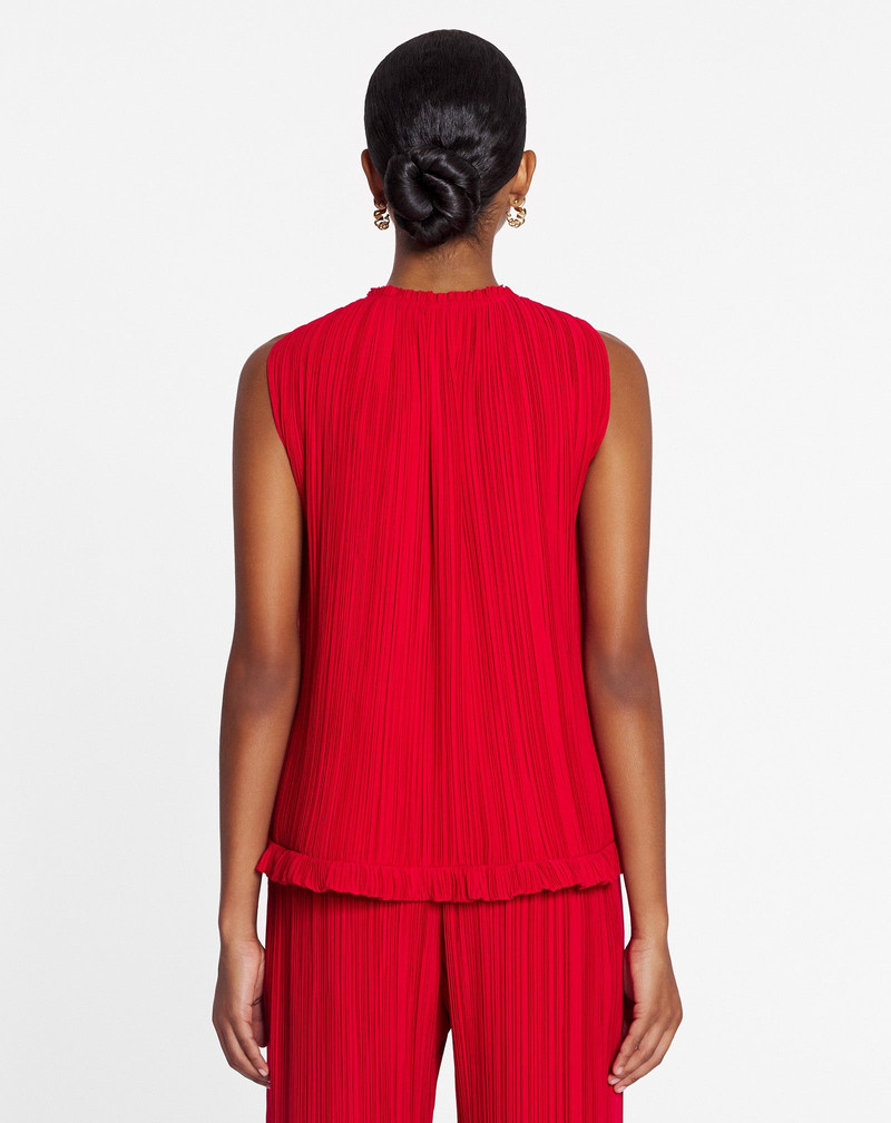 PLEATED SLEEVELESS TOP 4