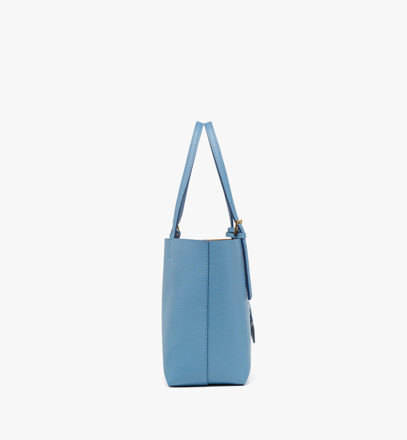 MCM Himmel Shopper in Embossed Logo Leather outlook