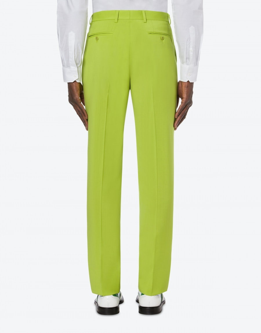 WOOL CANVAS TROUSERS - 3