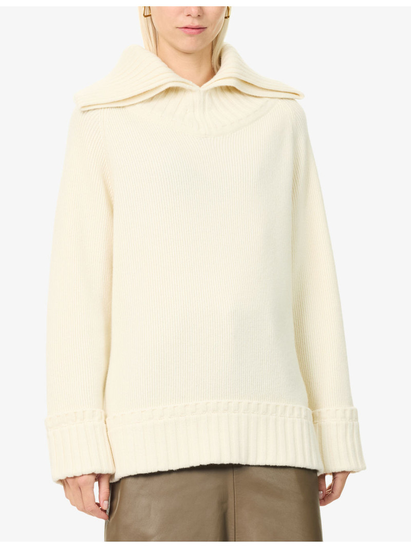 Wide-Collar Wool-Blend Jumper 3